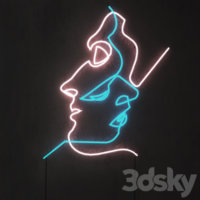 Neon light. Set 1 3DSMax File - thumbnail 3