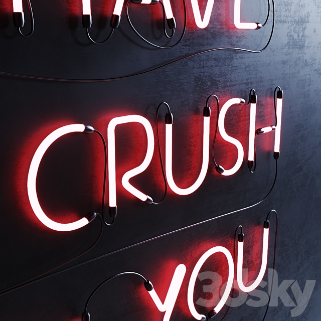 Neon Set 014 Neon Sign 3ds Max - thumbnail 2