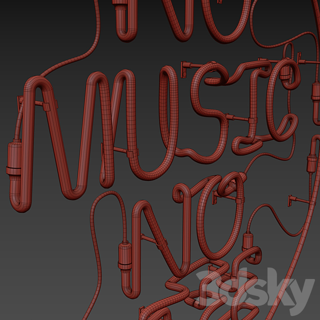 Neon Set 02 Neon Sign 3DSMax File - thumbnail 6