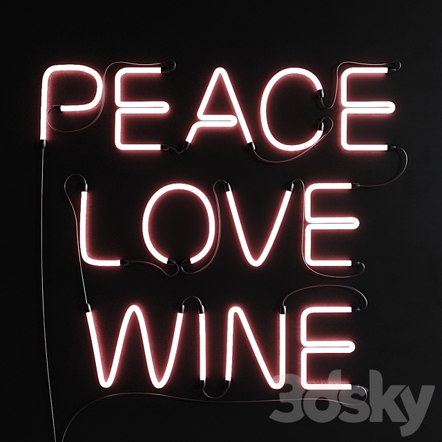 Neon Set 06 Neon Sign 3ds Max - thumbnail 1