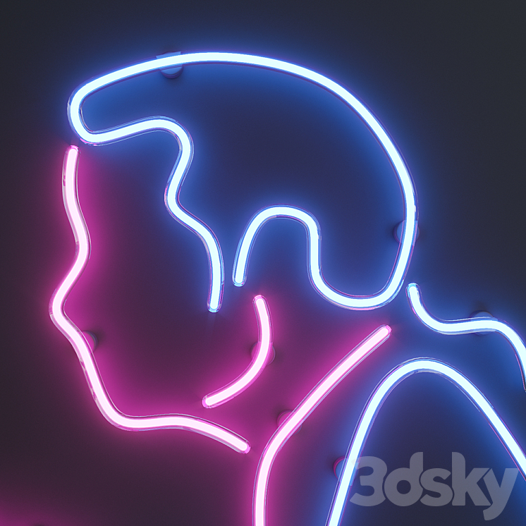 Neon Set 1 3DS Max - thumbnail 2