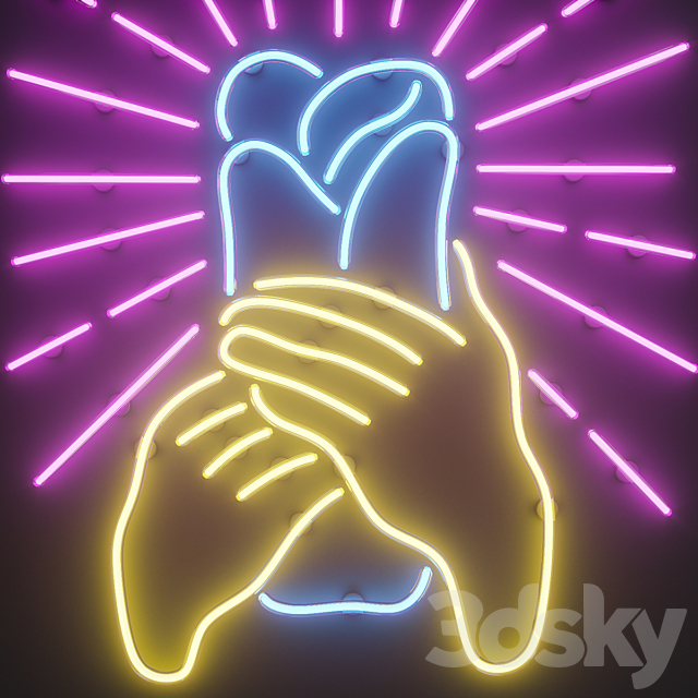 Neon Set 7 3DS Max Model - thumbnail 2