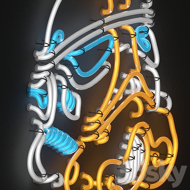 neon set 7 3DS Max Model - thumbnail 2