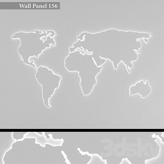 Wall Panel 156 3ds Max - thumbnail 1