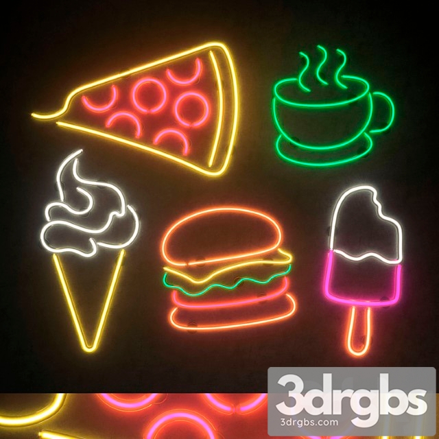 Light Modules Set 63 Neon 3dsmax Download - thumbnail 1