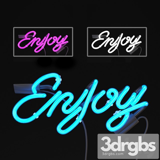 Neon signboard 2 3dsmax Download - thumbnail 1