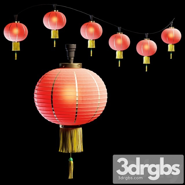 Chinese lantern 3dsmax Download - thumbnail 1