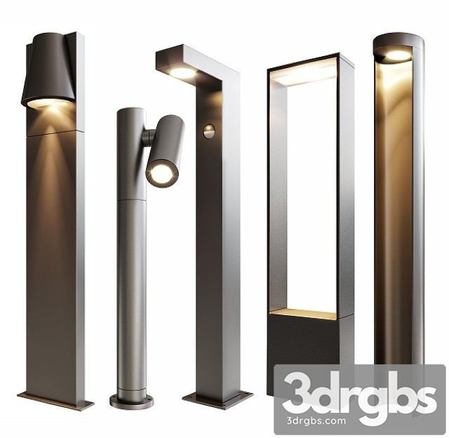 Lucide Bollard Lights 3dsmax Download - thumbnail 1