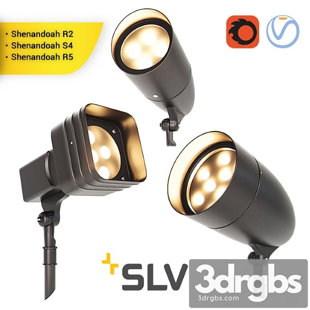 Shenandoah set of street lights 3dsmax Download - thumbnail 1