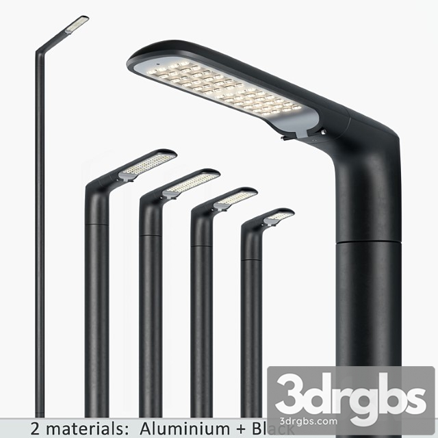 Snop streetlamps system set-2 3dsmax Download - thumbnail 1