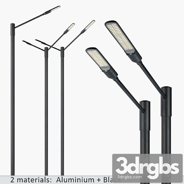 Snop streetlamps system set-5 3dsmax Download - thumbnail 1