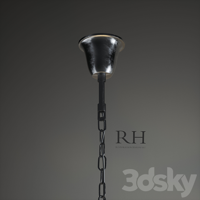 1920S ESSEX CRYSTAL ROD CHANDELIER 36 ” 3DS Max Model - thumbnail 2