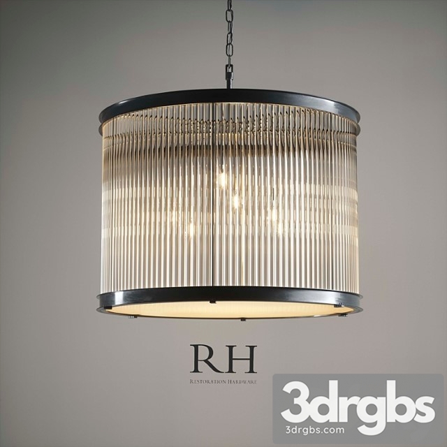 1920s essex crystal rod chandelier 36 &quot 3dsmax Download - thumbnail 1