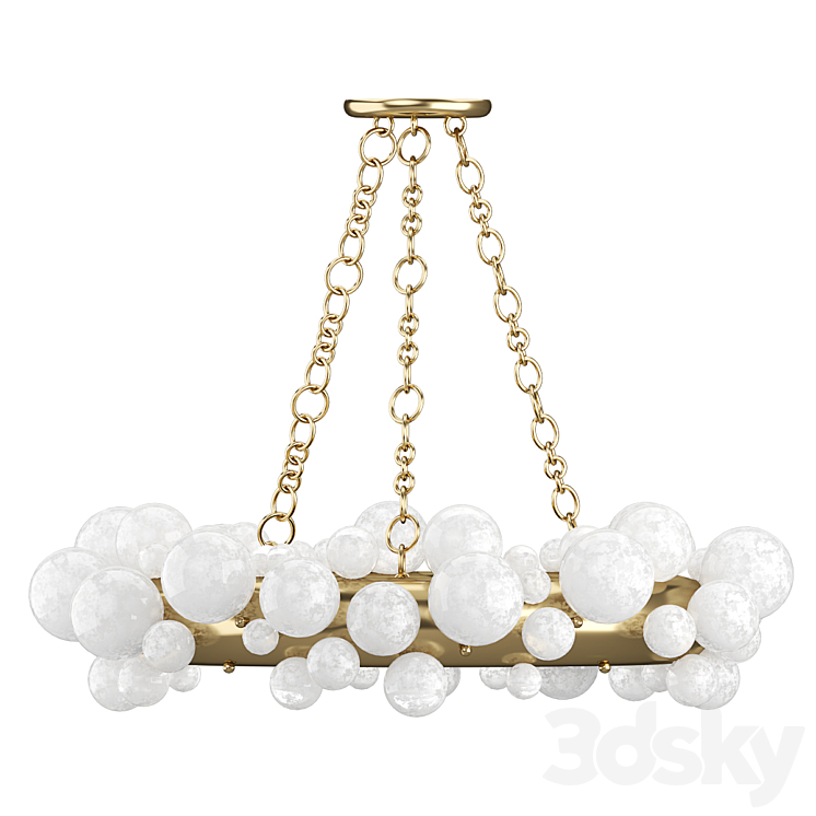 1st DIBS Bubble Ring Rock Crystal Chandelier by Phoenix 3DS Max Model - thumbnail 1