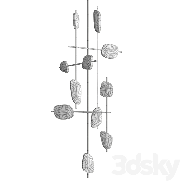 1st Dibs Candelera 03 Hanging Lamp 3DSMax File - thumbnail 2