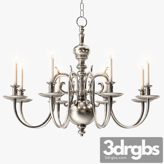 1stdibs 18th Century Style Two Tier Chandelier 3dsmax Download - thumbnail 1