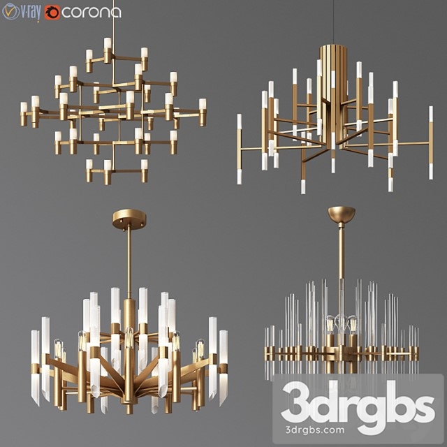 4 Celing Light Collection 05 3dsmax Download - thumbnail 1