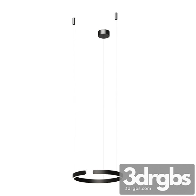 400 Black Ring Lamp - thumbnail 1