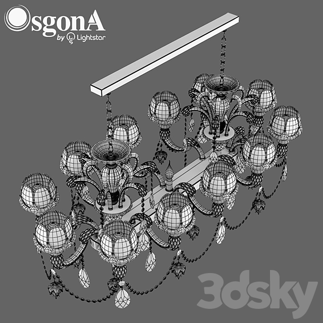 696 132 (MD89233 _ 12 + 1) Esserco Osgona by Lightstar 3DSMax File - thumbnail 2