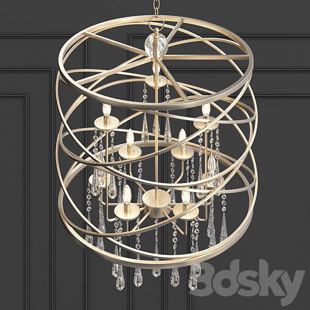 9-Light Pendant 3DSMax File - thumbnail 2