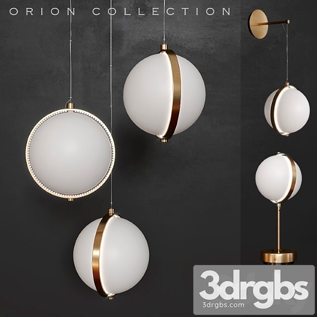 A set of lamps by baroncelli Collection orion 3dsmax Download - thumbnail 1