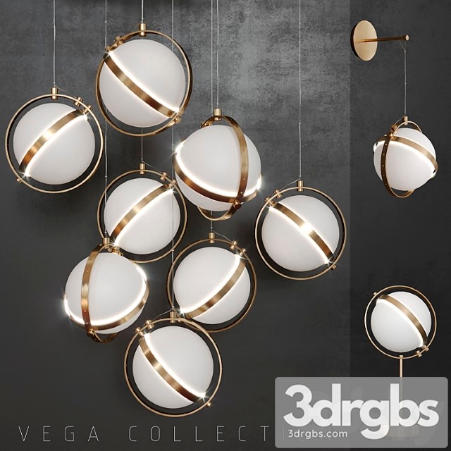 A set of lamps by baroncelli Collection vega 3dsmax Download - thumbnail 1