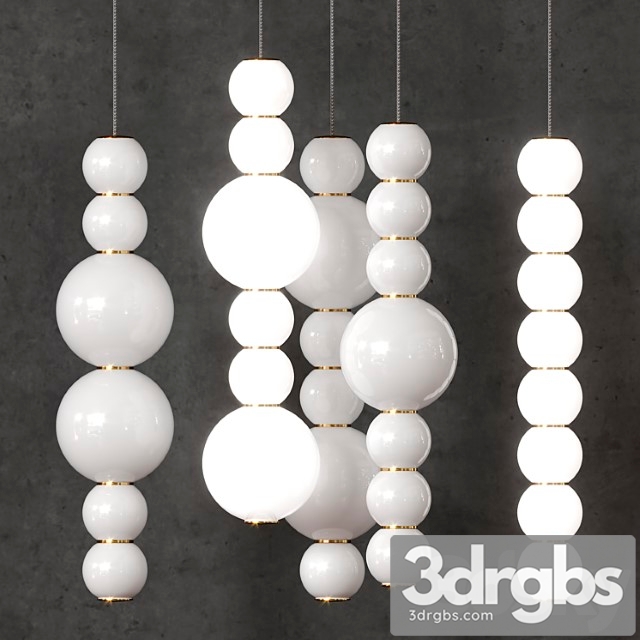 A set of lamps Formagenda Pearls double 3dsmax Download - thumbnail 1