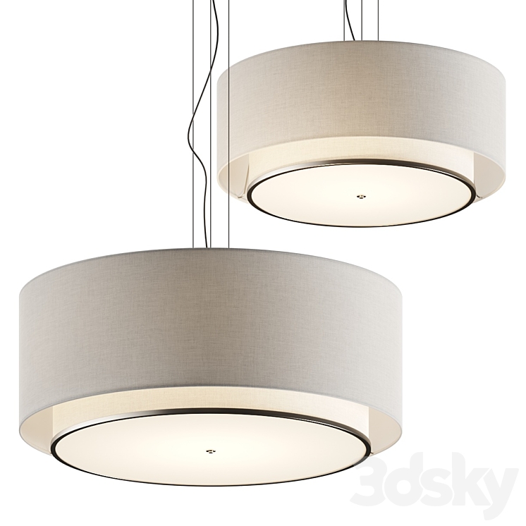 AFX Dayton Color Select Pendant Lamps 3DS Max Model - thumbnail 1