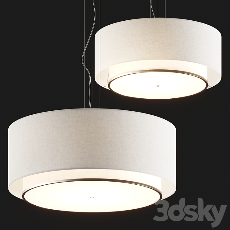 AFX Dayton Color Select Pendant Lamps 3DS Max Model - thumbnail 2