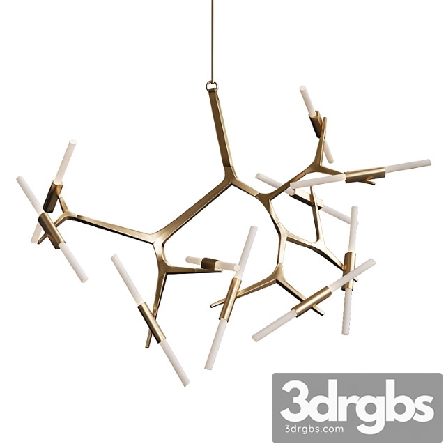 Agnes chandelier 20 lights brass von roll & hill - thumbnail 1