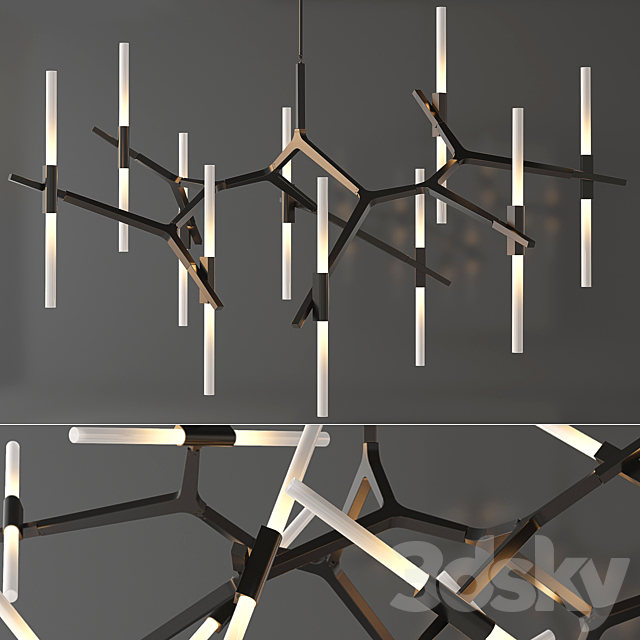 Agnes Chandelier – 20 Lights by Roll & Hill 3DSMax File - thumbnail 2