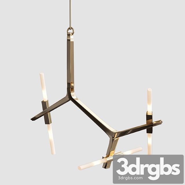 Agnes chandelier 6 lights von roll & hill 3dsmax Download - thumbnail 1