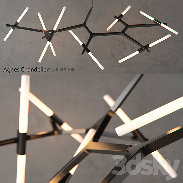 Agnes Chandelier by Roll & Hill 3DSMax File - thumbnail 1