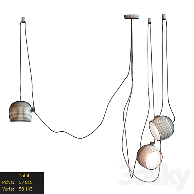 Aim Pendant Lamp 3DS Max Model - thumbnail 3