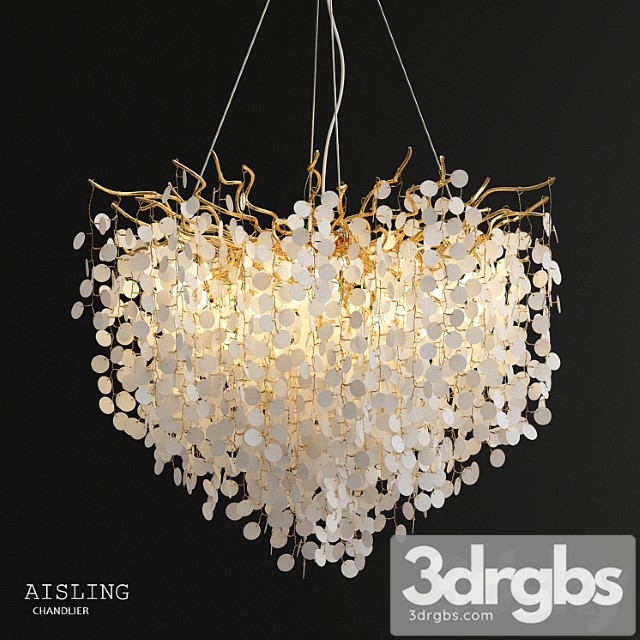 Aisling coin glass chandelier - thumbnail 1