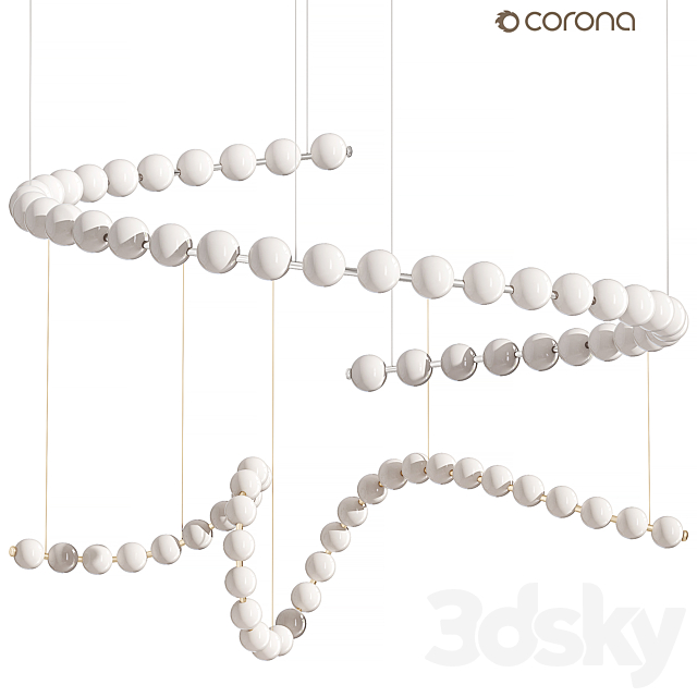 Akoya Light by Alora Pendant lamp 3ds Max - thumbnail 1