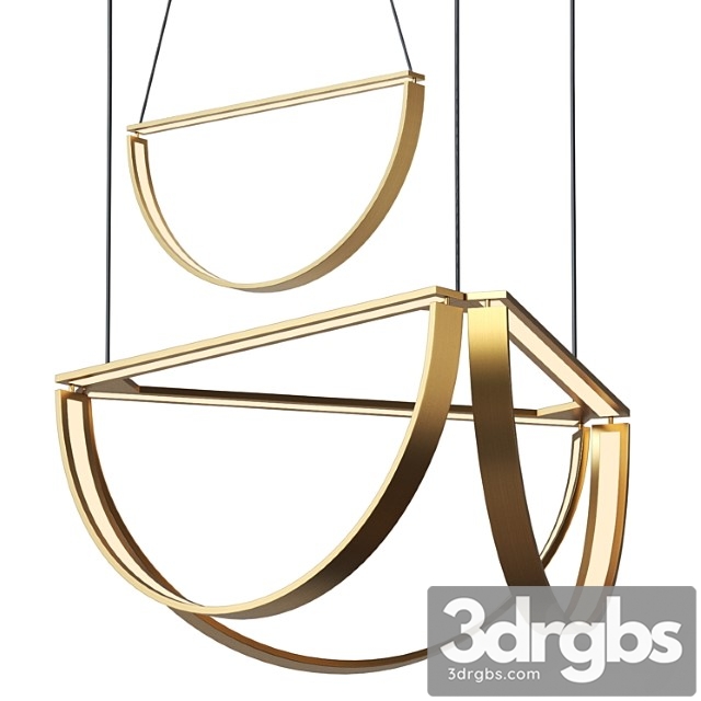 Alexallen studio – chord cluster chandelier- led7 3dsmax Download - thumbnail 1