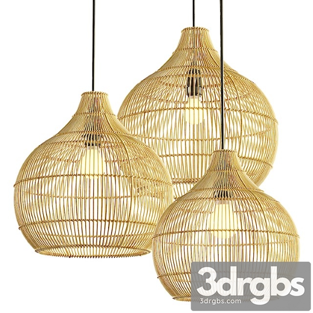 Aliexpress modern rattan chandelier - thumbnail 1