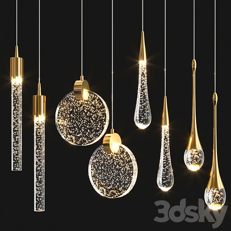 Aliexpress Puzirik Hanging Lamps 3DS Max Model - thumbnail 1