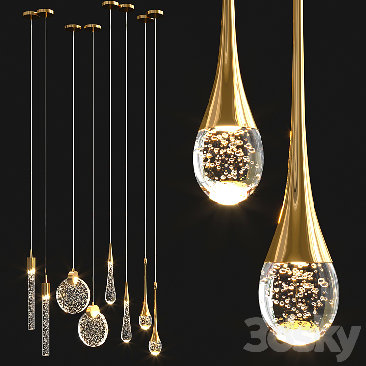 Aliexpress Puzirik Hanging Lamps 3DS Max Model - thumbnail 2