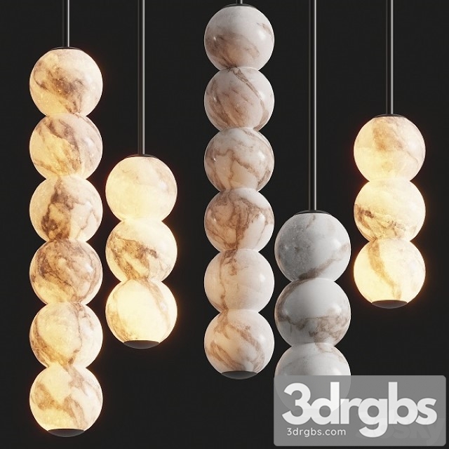 Allied Maker Pearl Pendant Lamps 3dsmax Download - thumbnail 1