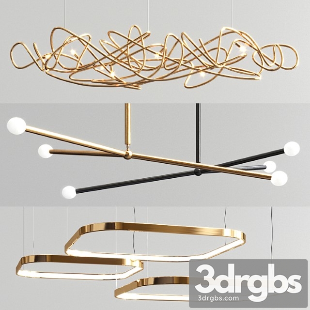 Apparatus doodle ring chandelier – 3 type - thumbnail 1