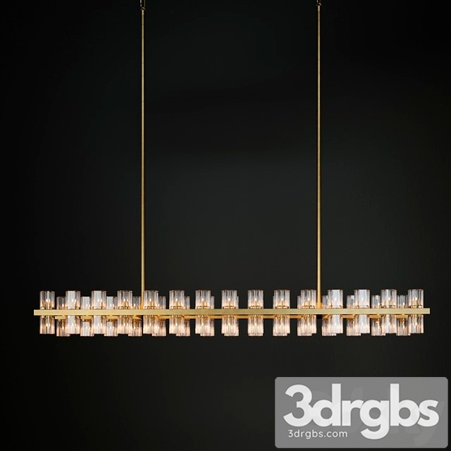 Arcachon linear chandelier 3dsmax Download - thumbnail 1