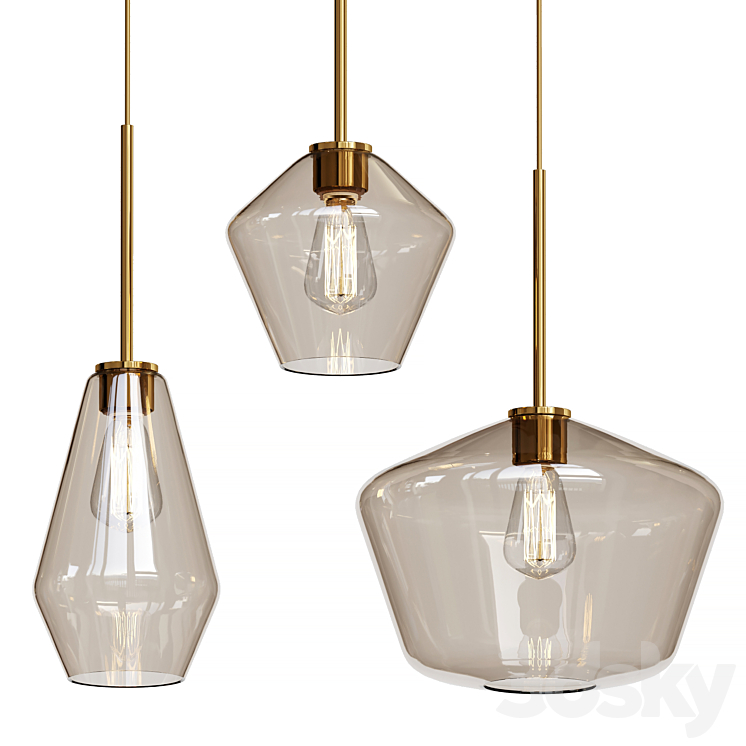 Arclinea Pendant Lamp 3DS Max Model - thumbnail 1