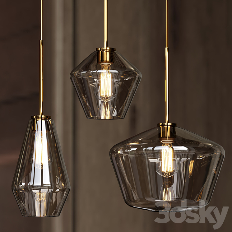 Arclinea Pendant Lamp 3DS Max Model - thumbnail 2