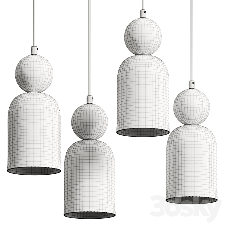 Aromas del Campo Bell Pendant Lamp 3DS Max Model - thumbnail 2