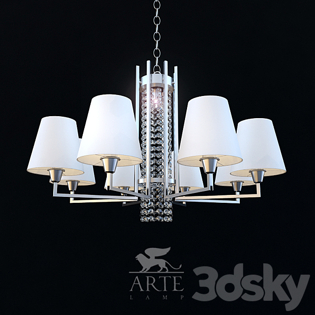 ArteLamp Padova A9490LM-8-1CC 3DS Max Model - thumbnail 1