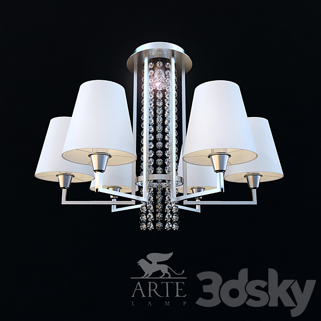 ArteLamp Padova A9490PL-6-1CC 3DSMax File - thumbnail 1