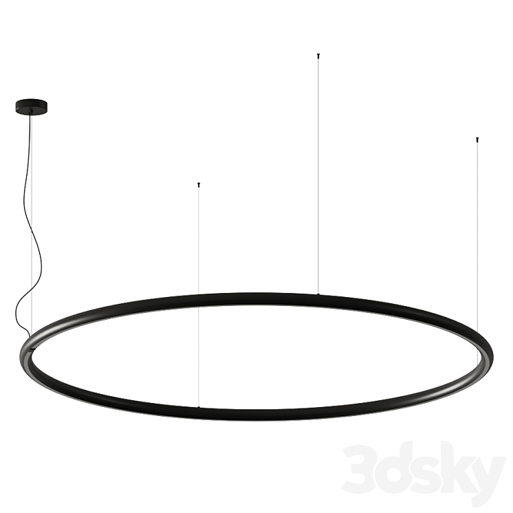 Artemide Alphabet Pendant Lamp 3DS Max Model - thumbnail 2