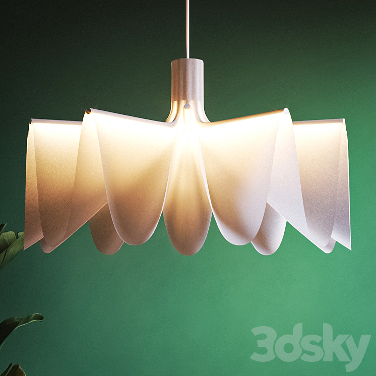 Artemide Veil Coated Pendant Lamp 3DS Max Model - thumbnail 2